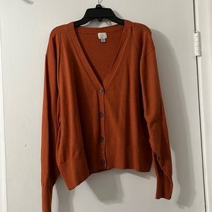 Dark orange sweater